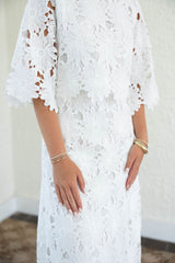 The Natalie White Lace Set