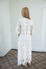 The Natalie White Lace Set