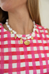 Entro Pink Gingham Shorts