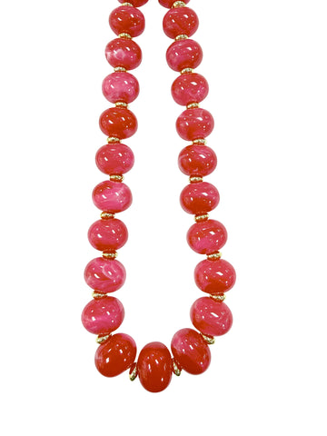 Pearly Gold and Pearl Bead Necklace