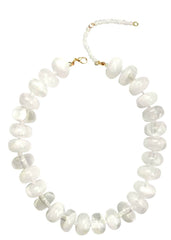 Pearl necklace on a white background