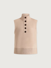 Varley Conall Button Tank in Mushroom
