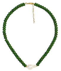 Susie- Quartz Beaded Necklace with freshwater Pearl - WS
