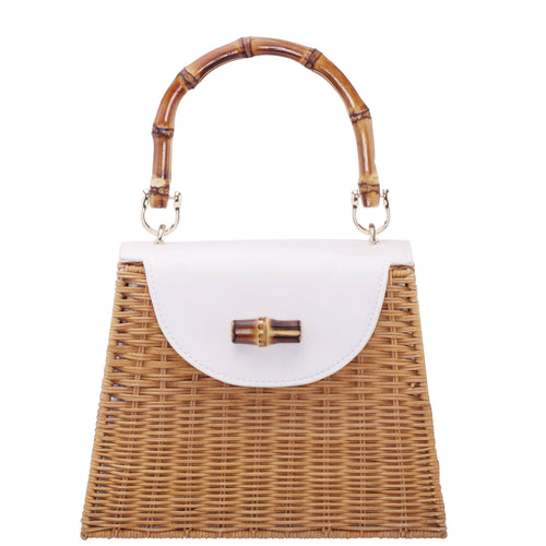 Handbag: CAPRI-NATURAL WHITE