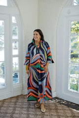House of MBR Entitled Ruthie Shirt Dress in Long