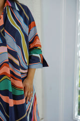 House of MBR Entitled Ruthie Shirt Dress in Long
