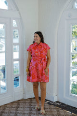 Jade Melody Tam Romance Brocade Tie Dress