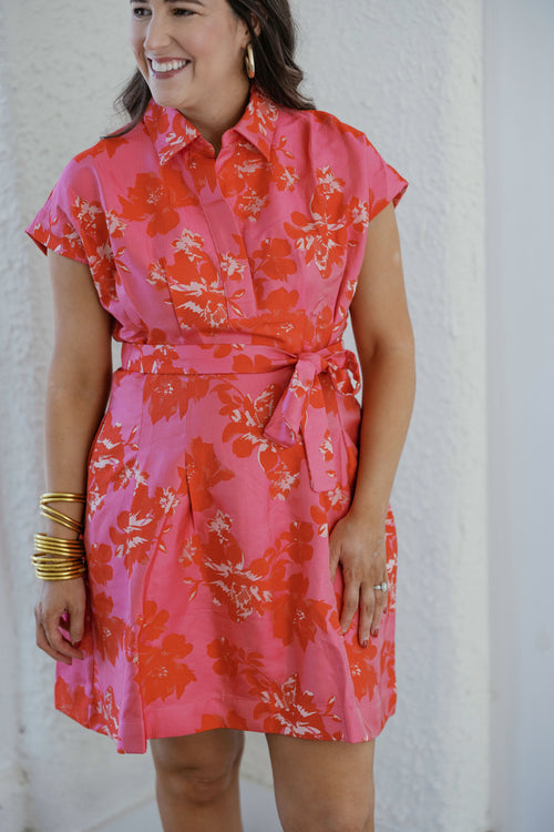 Jade Melody Tam Romance Brocade Tie Dress