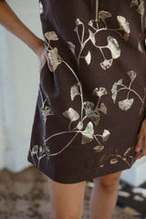 Jade Melody Tam Autumn Gold Zipper Shift Dress