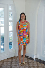 Karlie Modern Pop Art Shirt Dress