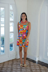 Karlie Modern Pop Art Shirt Dress