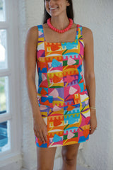 Karlie Modern Pop Art Shirt Dress