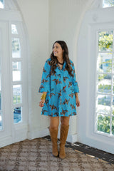 House of MBR Berry Grove Ruthie Shirt Dress in Short