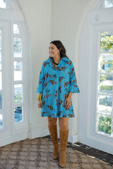 House of MBR Berry Grove Ruthie Shirt Dress in Short