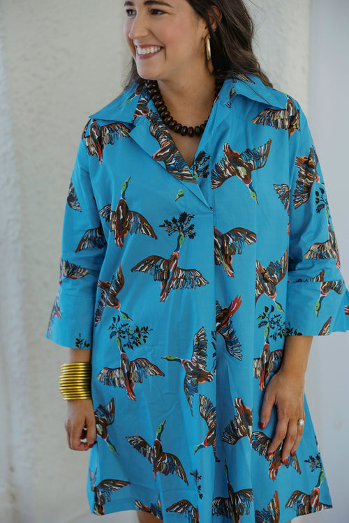 House of MBR Berry Grove Ruthie Shirt Dress in Short