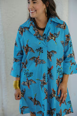 House of MBR Berry Grove Ruthie Shirt Dress in Short
