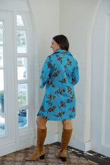 House of MBR Berry Grove Ruthie Shirt Dress in Short