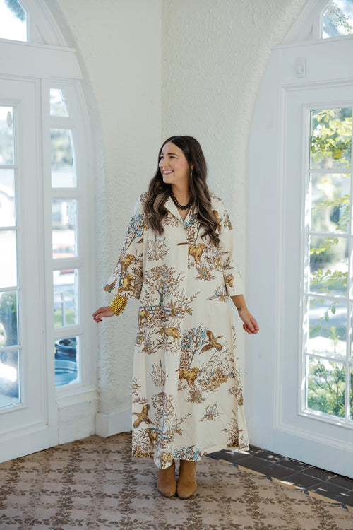 House of MBR Maple Field & Feather Ruthie Shirt Dress