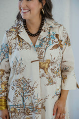 House of MBR Maple Field & Feather Ruthie Shirt Dress