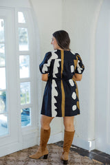 Crosby by Mollie Burch Stevie Dress in Wild Line