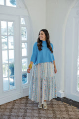 Kerisma Knits Aja Ortho Solid Sweater in Light Blue