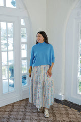Kerisma Knits Aja Ortho Solid Sweater in Light Blue