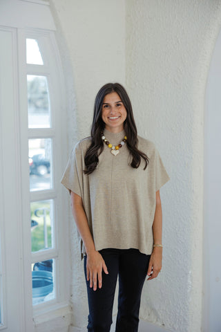 THML Brown Polka Dot Midi Dress