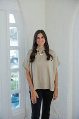 Kerisma Knits Caroline Sweater in Mineral Grey
