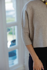 Kerisma Knits Aja Sweater in Light Khaki