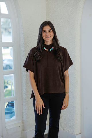 THML Brown Polka Dot Midi Dress