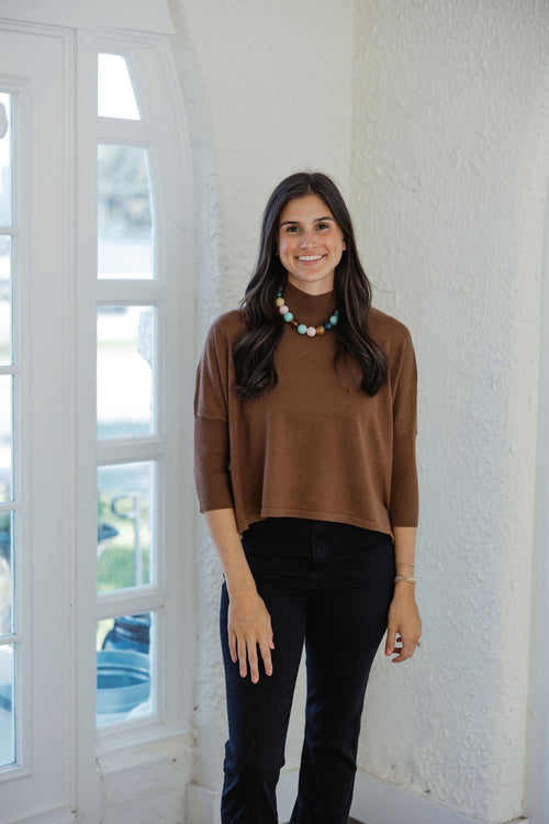 Kerisma Knits Licorice Root Ortho Solid Sweater