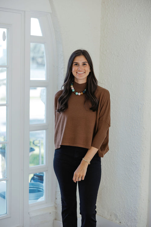 Kerisma Knits Licorice Root Ortho Solid Sweater