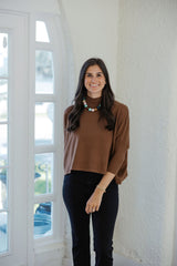 Kerisma Knits Licorice Root Ortho Solid Sweater