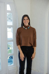 Kerisma Knits Licorice Root Ortho Solid Sweater