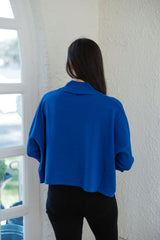 Kerisma Knits Aja Ortho Sweater in Royal Blue