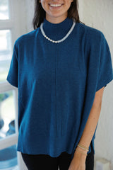 Kerisma Knits Caroline Sweater in Mosaic Teal