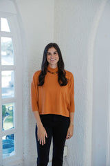 Kerisma Knits Aja Ortho Sweater in Rust