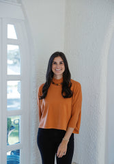 Kerisma Knits Aja Ortho Sweater in Rust