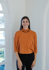 Kerisma Knits Aja Ortho Sweater in Rust