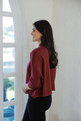 Kerisma Knits Aja Ortho Sweater in Bordeaux