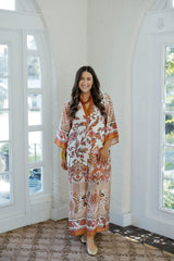 Jade Melody Tam Toffee Blossom Maxi Dress