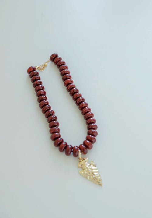 Caroline Hill Pipestone Marble Beaded Necklace