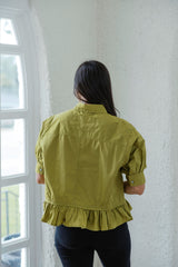 Entro Olive Grove Peplum Top