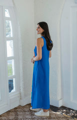 Jade Melody Tam Blue & Green Links Column Midi Dress