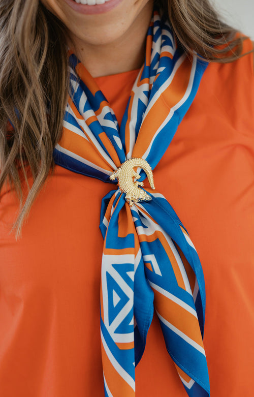 Caroline Hill Sally Alligator Scarf Slide