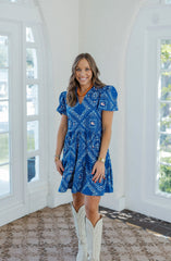 Smith & Quinn Navy Dress in Florida Bandana