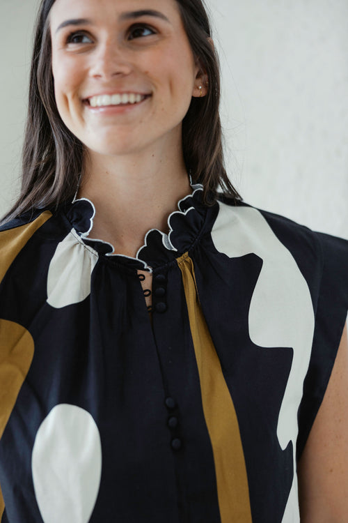 Crosby by Mollie Burch Fritzy Top in Wild Line
