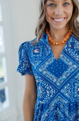 Smith & Quinn Navy Dress in Florida Bandana