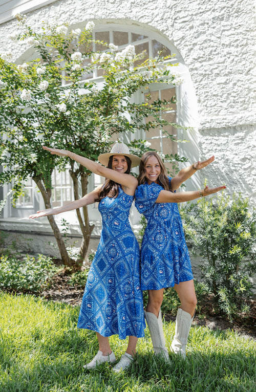 Smith & Quinn Navy Dress in Florida Bandana
