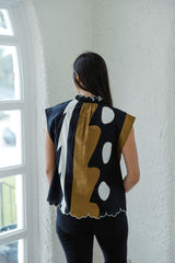 Crosby by Mollie Burch Fritzy Top in Wild Line